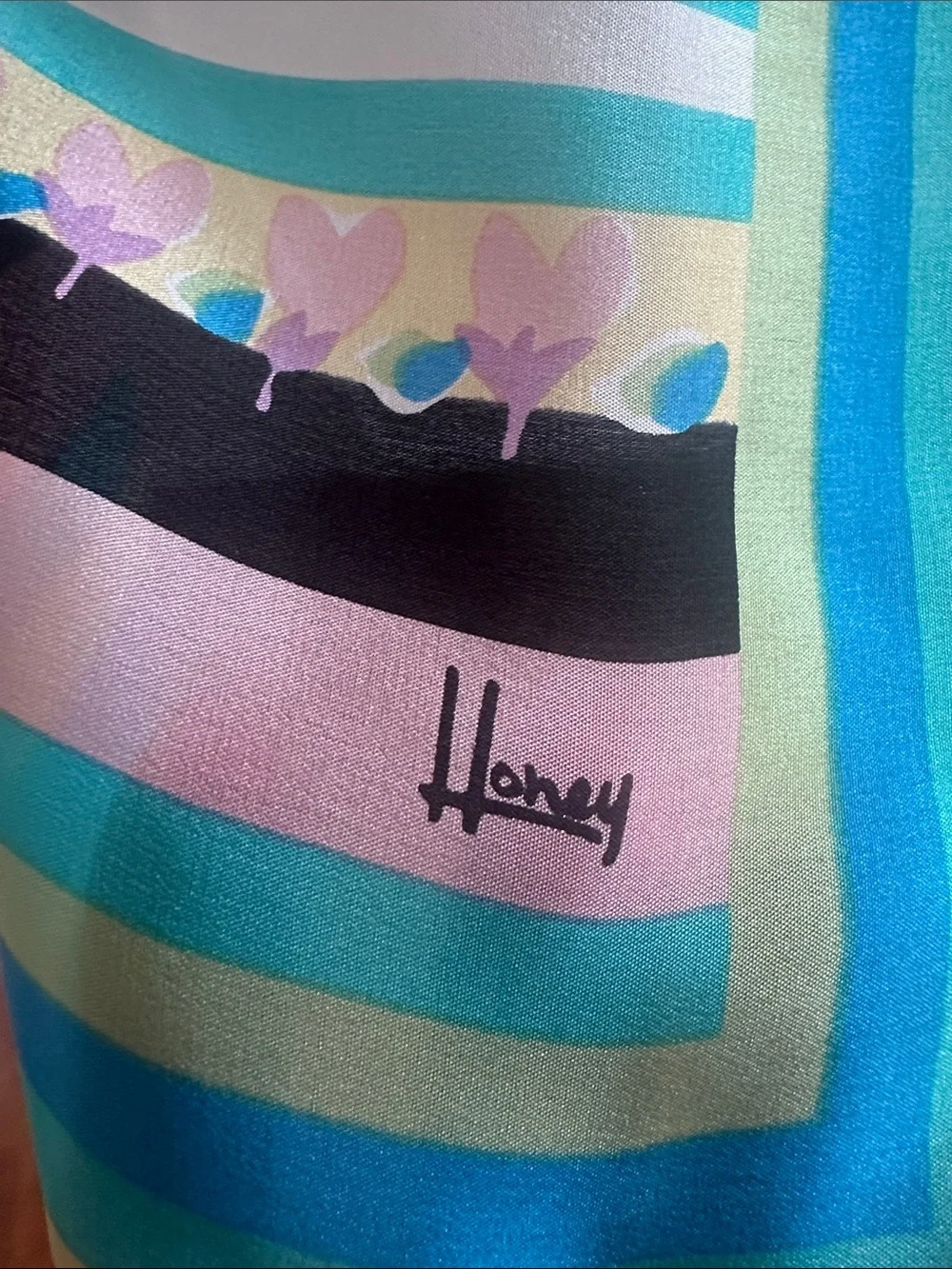 VINTAGE SILK SCARF BY HONEY